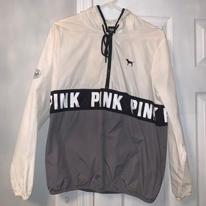 PINK windbreaker pullover